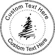 XMASTREE-2 Embossing Seal. Choose your mount and view your custom text in a live preview. Find all your custom embossing needs at xstampers.com