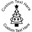 XMASTREE-4 Embossing Seal. Choose your mount and view your custom text in a live preview. Find all your custom embossing needs at xstampers.com