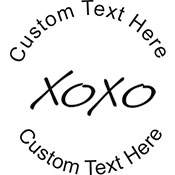 XoXo Embossing Seal. Choose your mount and view your custom text in a live preview. Find all your custom embossing needs at xstampers.com