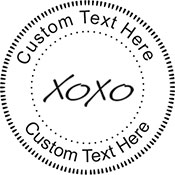 XoXo Embossing Seal. Choose your mount and view your custom text in a live preview. Find all your custom embossing needs at xstampers.com