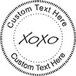 XoXo Embossing Seal. Choose your mount and view your custom text in a live preview. Find all your custom embossing needs at xstampers.com