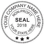 Non-Profit Corporate Seal. Choose from 6 different seal types with multiple finishes.Xstampers.com