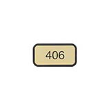 Designer Wall and Door Sign Almond Frame 2” x 4”  is a customizable almond designer wall sign that is aesthetically appealing and available at Xstampers.com