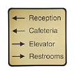 Designer Wall and Door Sign Almond Frame 8” x 8” is available from Xstampers.com and is an effective communication medium, functional, and aesthetically appealing