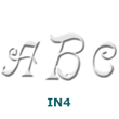 INS-CRAYONET - Initials Embossing Seal  
 Crayonet Font
