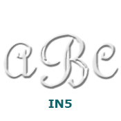 Initials Embossing Seal  <br> Typo Font