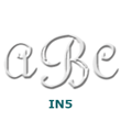 INS-TYPO - Initials Embossing Seal  
 Typo Font