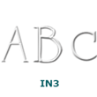 INS-UNIVROMAN - Initials Embossing Seal  
 Univroman Font