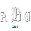 INS-OLDENGLISH - Initials Embossing Seal  
 Old English Font