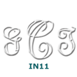 INS-SCRIPT - Initials Embossing Seal  
 Script Font
