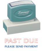 This Jumbo Stock Stamp delivers a crisp and clear impression every time. It is clean and non messy, and satisfaction is guaranteed for this stamp. Its self-inked design is easy to refill and lasts 50,000 impressions.