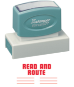 This Jumbo Stock Stamp delivers a crisp and clear impression every time. It is clean and non messy, and satisfaction is guaranteed for this stamp. Its self-inked design is easy to refill and lasts 50,000 impressions.