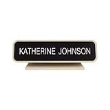 Designer Desk Sign Almond Frame 2” x 8” is a durable, attractive sign that gives employees the attention and recognition they deserve, also available at Xstampers.com