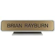 Designer Desk Sign Gray Frame 2” x 10” is durable, attractive, and gives employees the attention and recognition they deserve, for more visit Xstampers.com