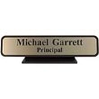 Designer Desk Sign Brown Frame 2” x 10” is durable, attractive, gives employees the attention and recognition they deserve, for more visit Xstampers.com