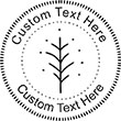 Leaf Embossing Seal. Choose your mount and view your custom text in a live preview. Find all your custom embossing needs at xstampers.com