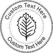 Leaf Embossing Seal. Choose your mount and view your custom text in a live preview. Find all your custom embossing needs at xstampers.com