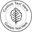 Leaf Embossing Seal. Choose your mount and view your custom text in a live preview. Find all your custom embossing needs at xstampers.com