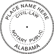 Order your civil law seal for Alabama online today. Fast Shipping