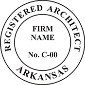 Order your Architect Seals and Stamps for Arkansas Today. Fast Shipping