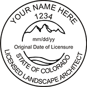 Order your Landscape Architect Seals and Stamps Today. Fast Shipping
