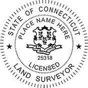 Order your Land Surveyor Seals and Stamps online Today for Connecticut. Fast Shipping