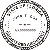 Order your Florida Architect Seals and Stamps Today. Fast Shipping