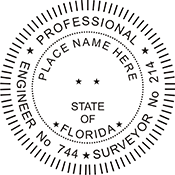 Select your Professional Seal Designation and then select the embossing seal. Professional, Seal, Embosser, Desk Seal.