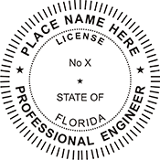 Order your Florida Professional Engineer Seals and Stamps Today. Fast Shipping