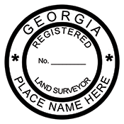 Order your Georgia Land Surveyor Seals and Stamps Today. Fast Shipping