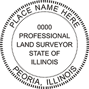 The Illinois Land Surveyor X Stamper is a customized pre-inked rubber stamp. Pre-inked stamps are made from a special gel material that automatically releases ink to the surface, like water from a sponge.