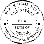 Order your Indiana Engineer Stamps and Seals Today. Fast Shipping
