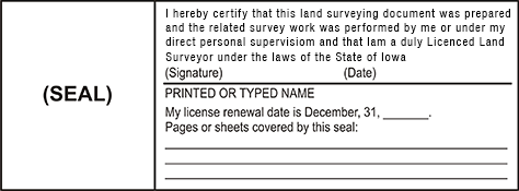 The Iowa Land Surveyor X Stamper is a customized pre-inked rubber stamp. Pre-inked stamps are made from a special gel material that automatically releases ink to the surface, like water from a sponge.