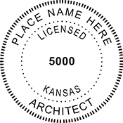 Order your Kansas Architect Stamps and Seals Today. Fast Shipping