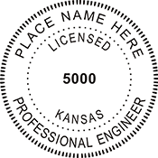 Order your Kansas Engineer Stamps and Seals Today. Fast Shipping