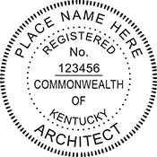 Order your Kentucky Architect Stamps and Seals Today. Fast Shipping