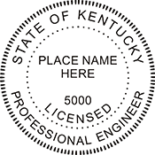 Order your Kentucky Engineer Stamps and Seals Today. Fast Shipping