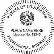 Order your Louisiana Engineer Stamps and Seals Today. Fast Shipping