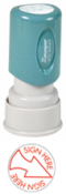 This round Stock Stamp delivers a perfect impression every time while still maintaining its authenticity. With a pre-ink of 50,000 impressions, this Stamp is sure to fulfill every need while the no mess retractable stamping surface keeps desks clean.