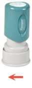 This round Stock Stamp delivers a perfect impression every time while still maintaining its authenticity. With a pre-ink of 50,000 impressions, this Stamp is sure to fulfill every need while the no mess retractable stamping surface keeps desks clean.