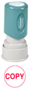 This round Stock Stamp delivers a perfect impression every time while still maintaining its authenticity. With a pre-ink of 50,000 impressions, this Stamp is sure to fulfill every need while the no mess retractable stamping surface keeps desks clean.