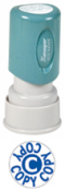 This round Stock Stamp delivers a perfect impression every time while still maintaining its authenticity. With a pre-ink of 50,000 impressions, this Stamp is sure to fulfill every need while the no mess retractable stamping surface keeps desks clean.