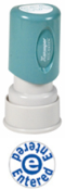 This round Stock Stamp delivers a perfect impression every time while still maintaining its authenticity. With a pre-ink of 50,000 impressions, this Stamp is sure to fulfill every need while the no mess retractable stamping surface keeps desks clean.