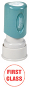 This round Stock Stamp delivers a perfect impression every time while still maintaining its authenticity. With a pre-ink of 50,000 impressions, this Stamp is sure to fulfill every need while the no mess retractable stamping surface keeps desks clean.