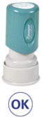 This round Stock Stamp delivers a perfect impression every time while still maintaining its authenticity. With a pre-ink of 50,000 impressions, this Stamp is sure to fulfill every need while the no mess retractable stamping surface keeps desks clean.