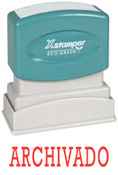 This Spanish language Stock Stamp delivers a crisp and clear impression every time. It is clean and non messy, and satisfaction is guaranteed for this stamp. Its self-inked design is easy to refill and lasts 50,000 impressions.