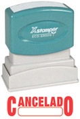 This Spanish language Stock Stamp delivers a crisp and clear impression every time. It is clean and non messy, and satisfaction is guaranteed for this stamp. Its self-inked design is easy to refill and lasts 50,000 impressions.