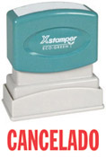 This Spanish language Stock Stamp delivers a crisp and clear impression every time. It is clean and non messy, and satisfaction is guaranteed for this stamp. Its self-inked design is easy to refill and lasts 50,000 impressions.
