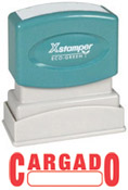 This Spanish language Stock Stamp delivers a crisp and clear impression every time. It is clean and non messy, and satisfaction is guaranteed for this stamp. Its self-inked design is easy to refill and lasts 50,000 impressions.