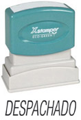 This Spanish language Stock Stamp delivers a crisp and clear impression every time. It is clean and non messy, and satisfaction is guaranteed for this stamp. Its self-inked design is easy to refill and lasts 50,000 impressions.